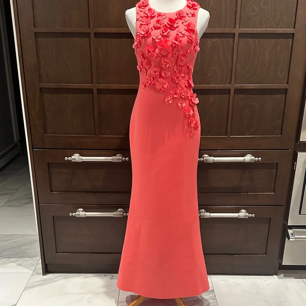 Badgley Mischka Coral Gown